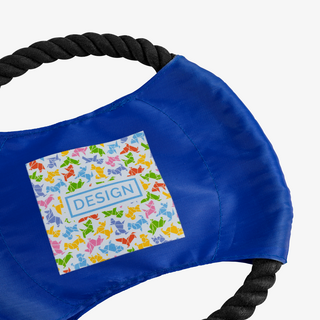 Blaue Hunde-Frisbee mit vollfarbigem Digitaltransferdruck