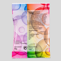 Haribo Fruchtgummis Verpackung Rückseite mit Inhaltsstoffen