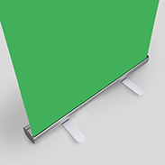 Greenscreen Roll-Up-Display Standard grün Ständer