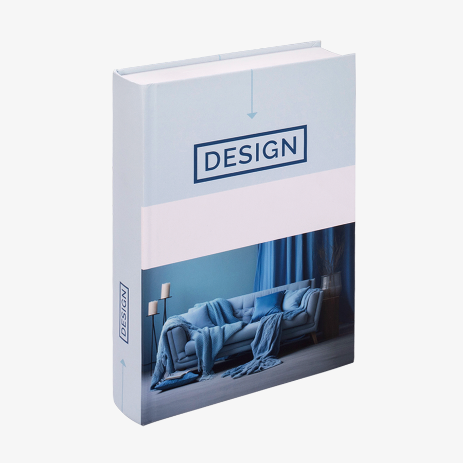 Hardcover Buch mit rundem Rücken im Hochformat DIN A5