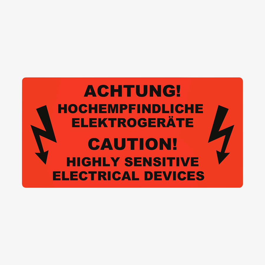 Hinweisetikett 10 x 5 cm Motiv 