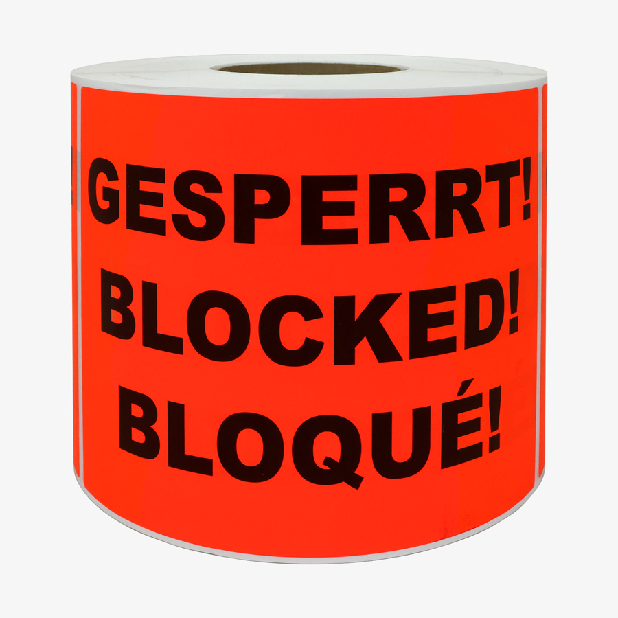 Hinweisetikett 21 x 15 cm Motiv