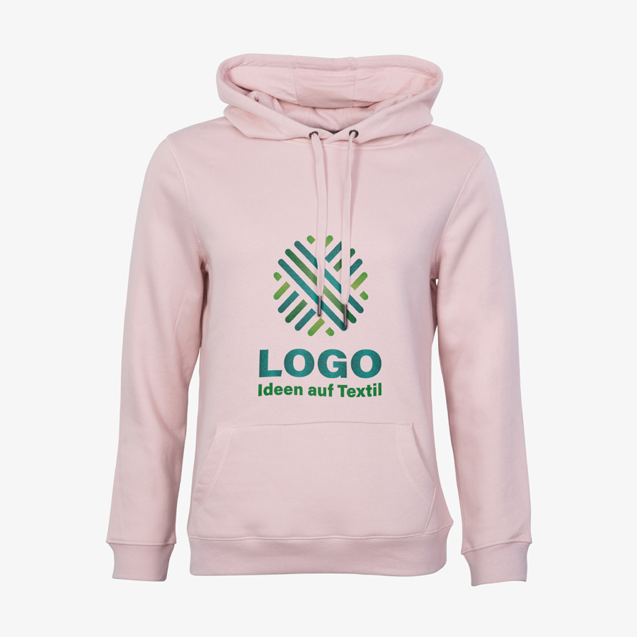 Hoodies Damen Digitaldirektdruck Premium B&C Vorderseite bedruckt