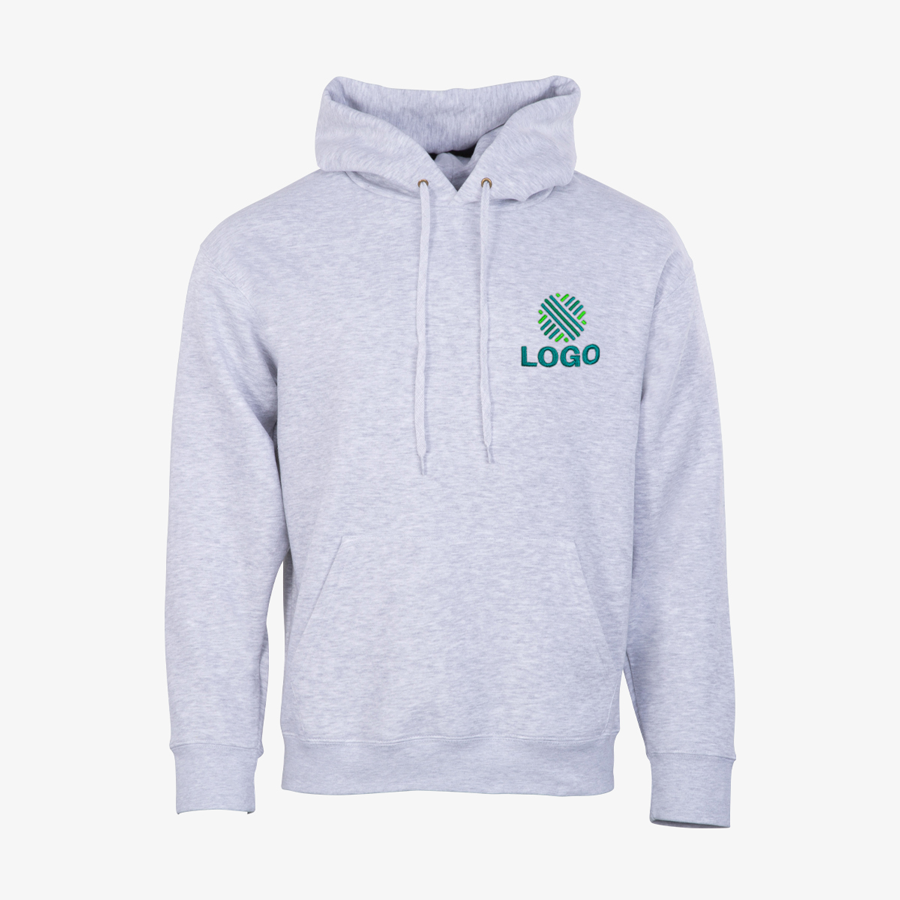 Hoodies Herren Stick rechts Premium Fruit of the Loom grau