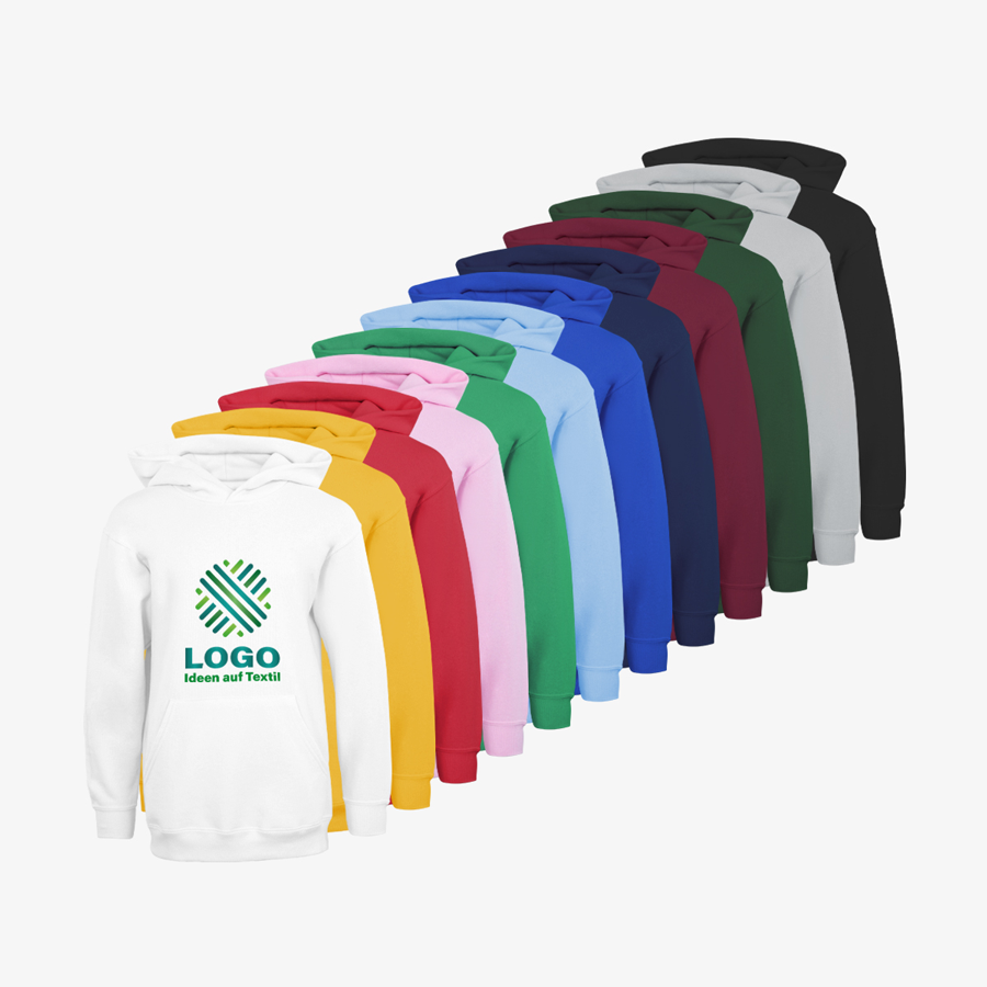 Hoodie Kinder Digitaldruck Basic Sortiment