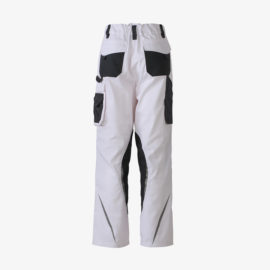 Arbeitshose white carbon Rückansicht