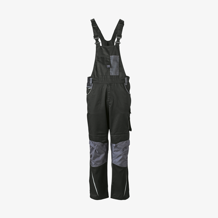 Arbeitshose Latzhose black carbon