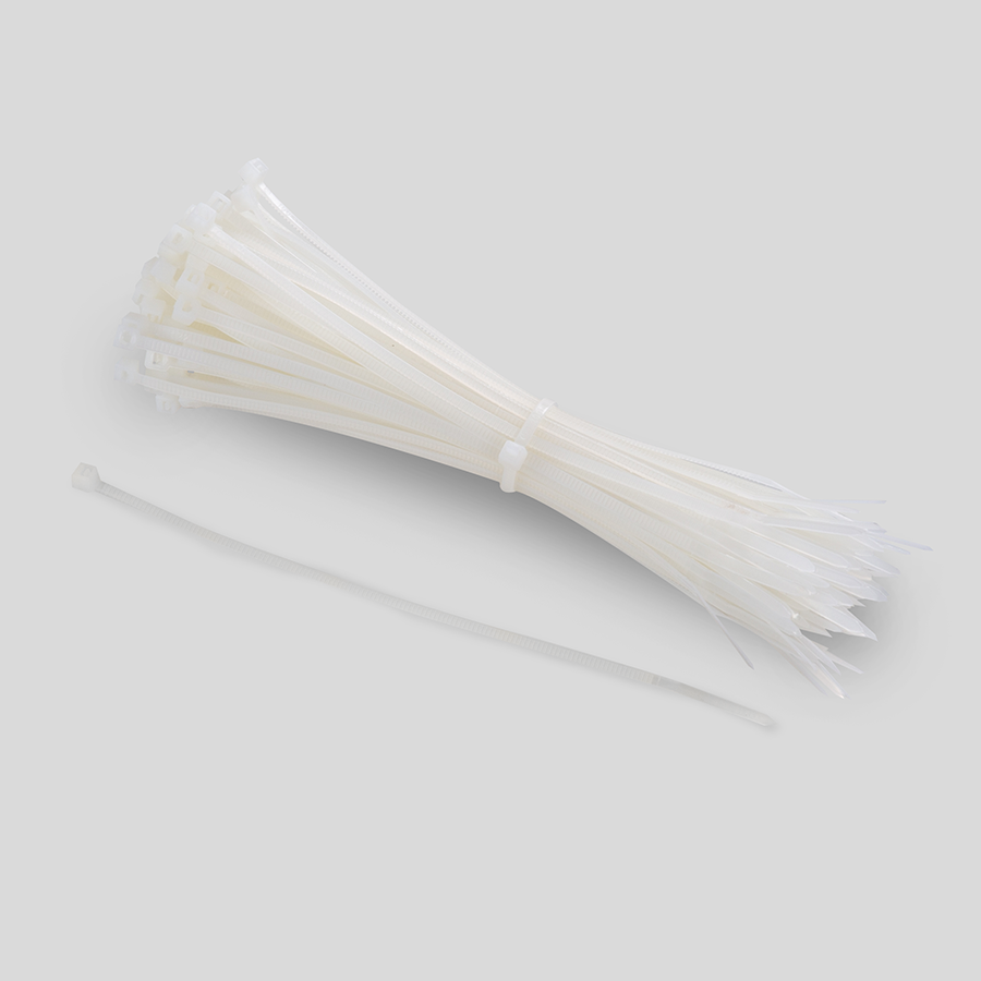 praktische Kabelbinder in der Farbe Weiss-Natur, 2,5 x 150 mm gross