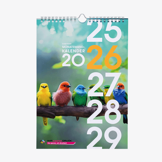 Monatswandkalender, enthalten im Kalender-Musterset