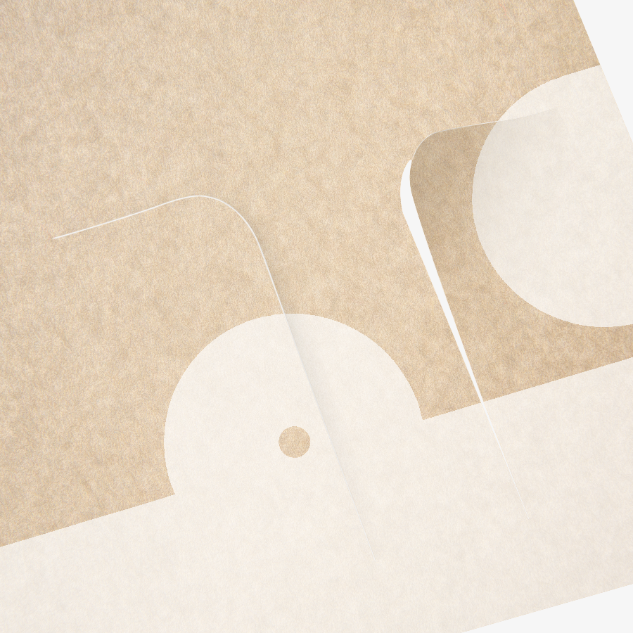 Detailansicht einer offenen, 1/1-farbig (weiss) bedruckten Basic-Kartenhülle aus stabilem Papier