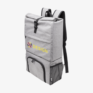 Vollfarbig bedruckter Kühlrucksack (24 l) mit zwei Reissverschlussfächern