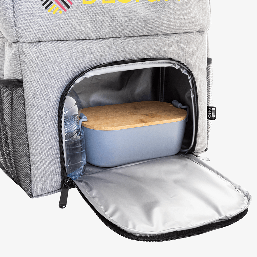 Kühlrucksack mit zwei Reissverschlussfächern