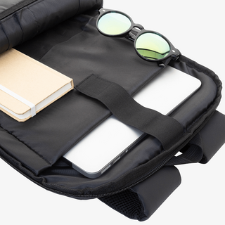 Erweiterbarer Laptop-Rucksack aus wasserdichtem PU mit 15″-Laptopfach