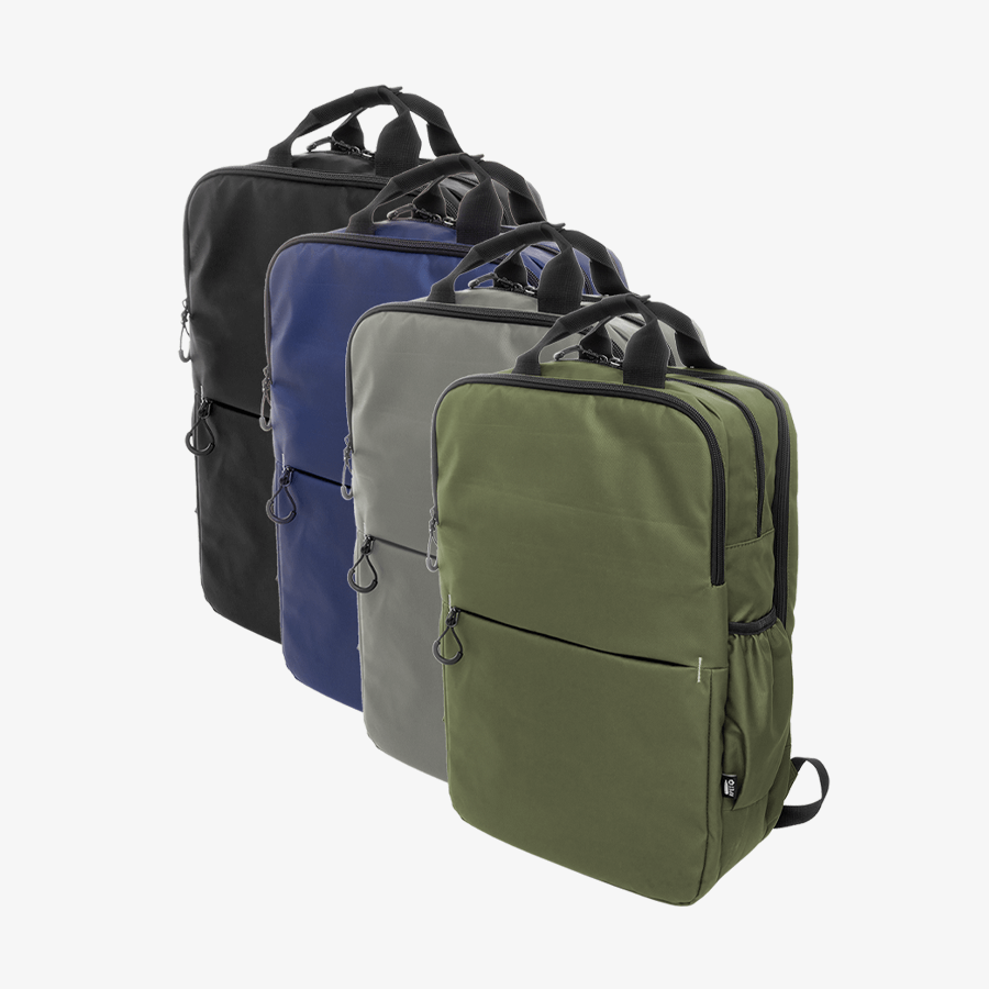 Wasserdichter Laptoprucksack RPET ohne Werbeanbringung