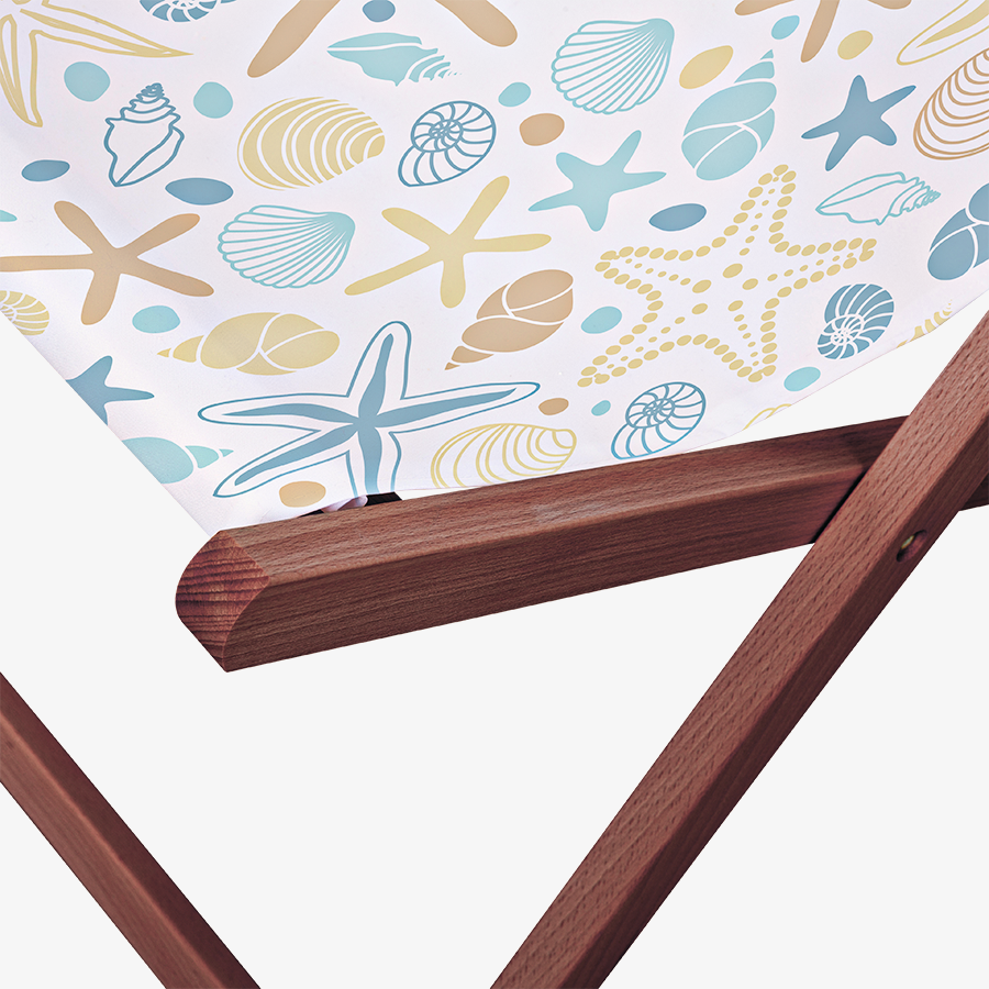 Liegestuhl Premium mit individuell bedrucktem Bezug, Detail