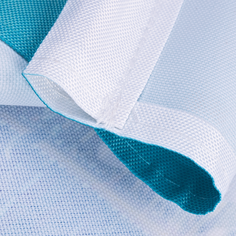 Wechselbezug für Premium-Liegestuhl Detail mit Lasche / Hohlsaum