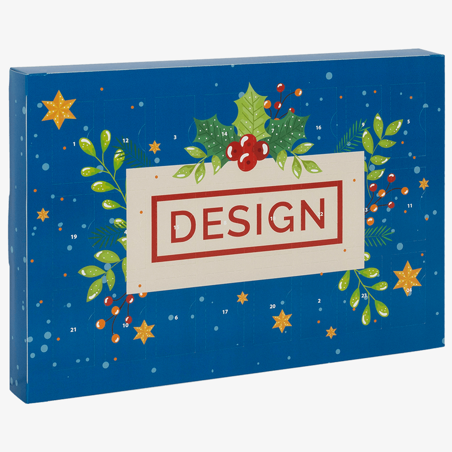 Multi Adventskalender Ritter Sport Schokowürfel, Querformat, bedruckt