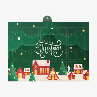 Adventskalender mit vollfarbigem Druck, gefüllt mit Toblerone-Schokolade