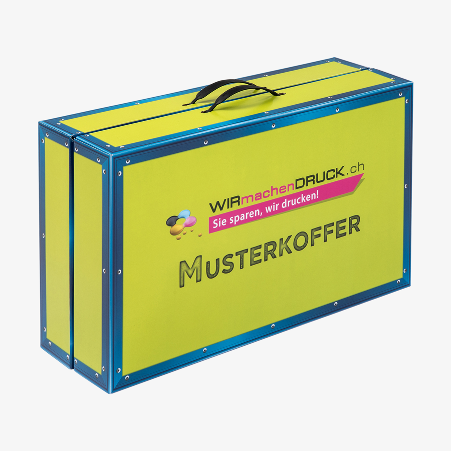 Musterkoffer mit vielen tollen Produktmustern