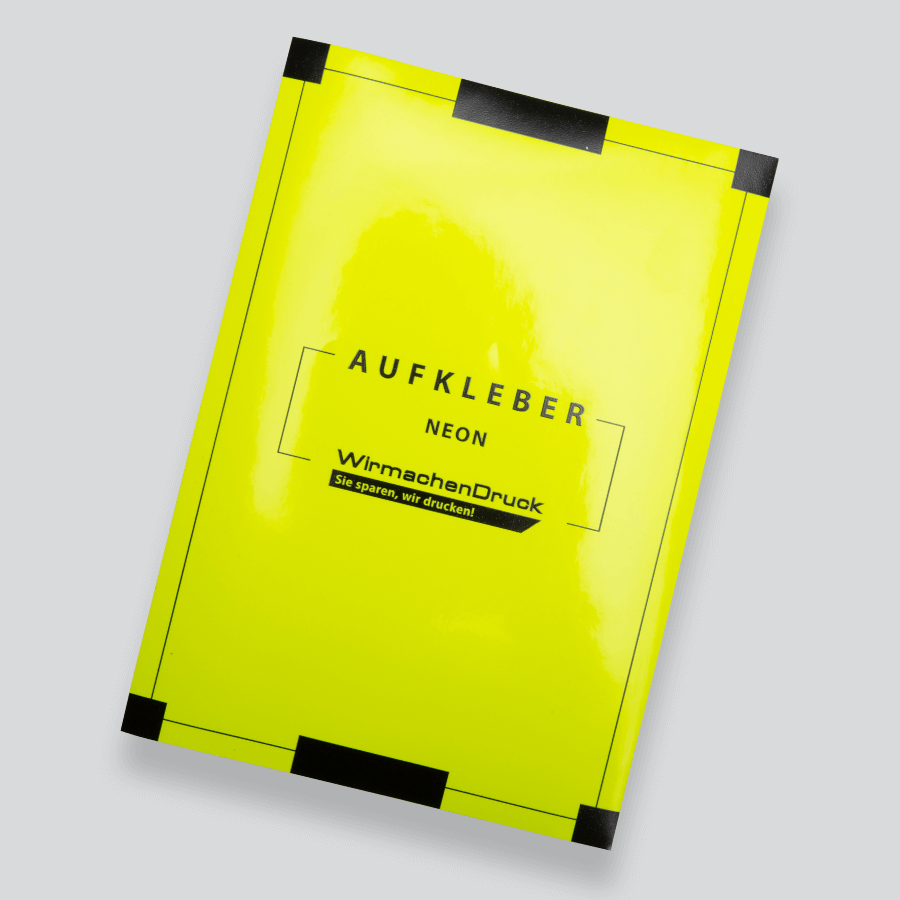 Aufkleber Neon gelb