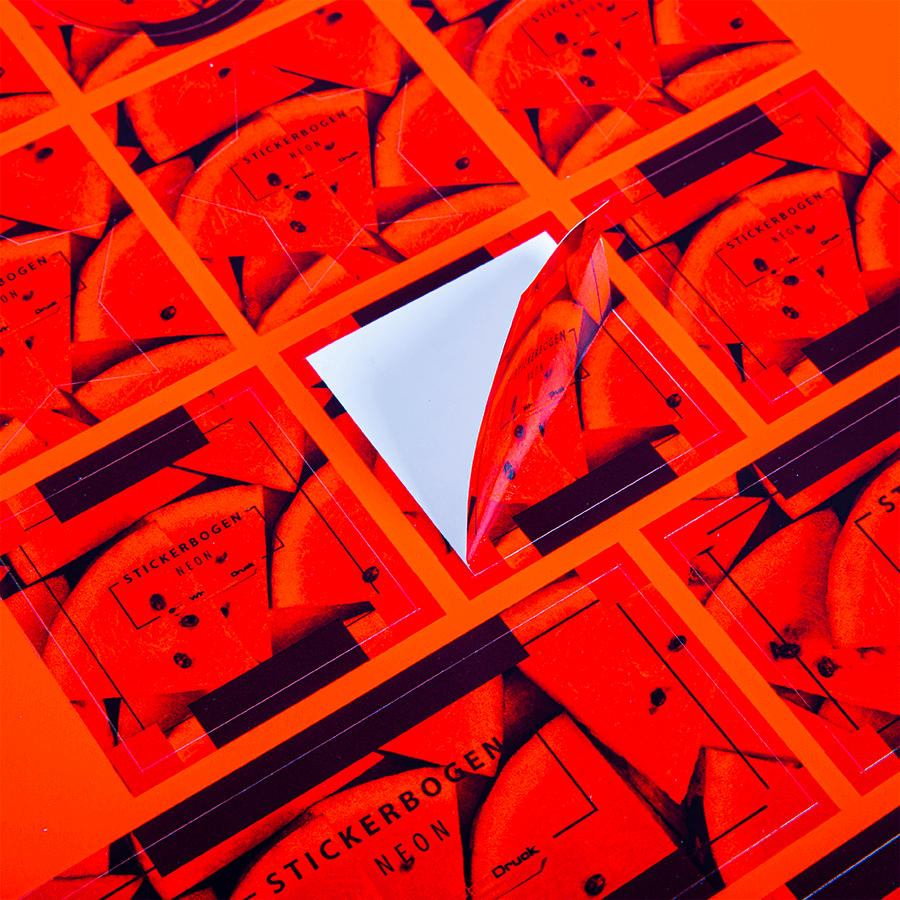 Neonsticker rot