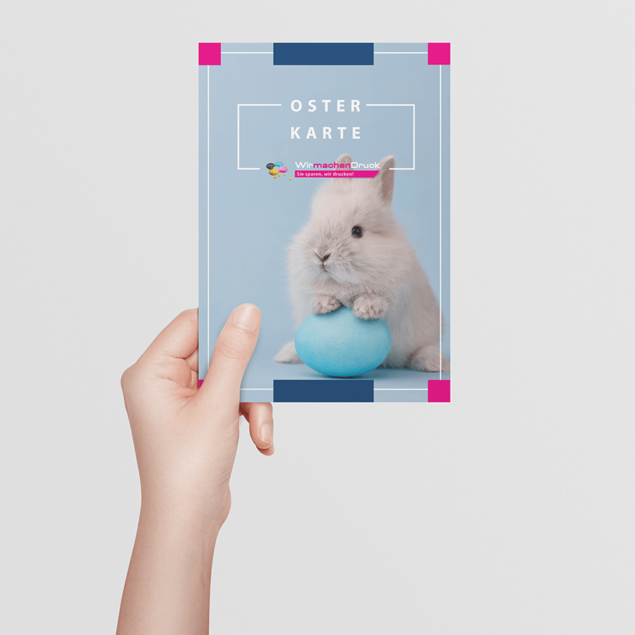Individuelle Osterkarte im Wunschdesign bedruckt