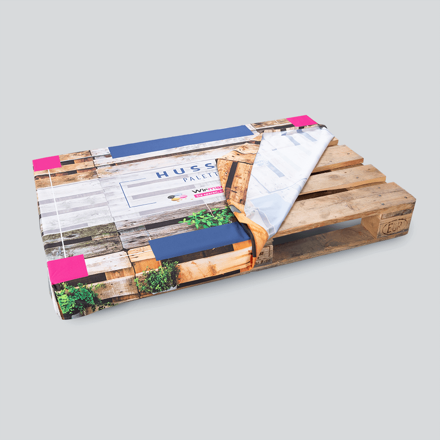 Palettenhussen, individuell und hochwertig mit Textildruck bedruckbar