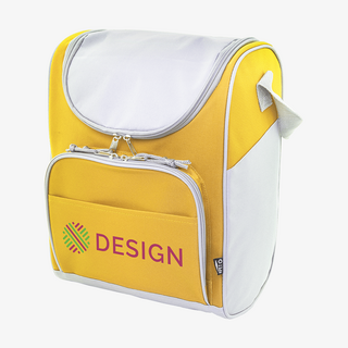 Individuell bedruckte Picknick-Kühltasche mit zwei Reissverschlussfächern