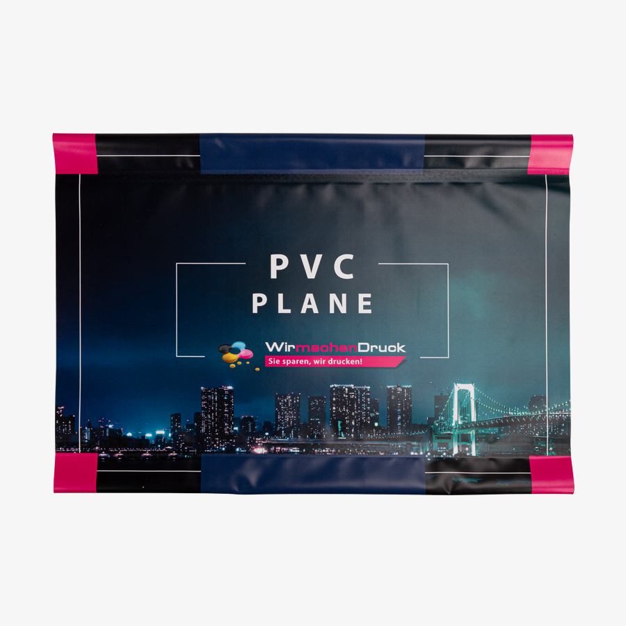 PVC-Plane im Querformat mit Hohlsaum