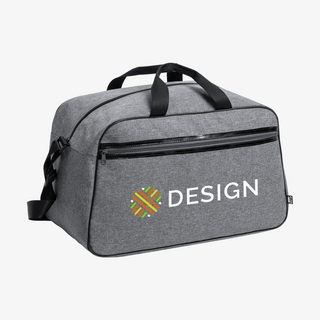 Elegante Reise-Sporttasche aus RPET, vorne vollfarbig bedruckt