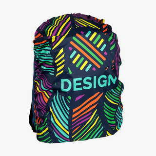 Rucksackhülle aus RPET mit individuellem Druckmotiv im Sublimationsdruck