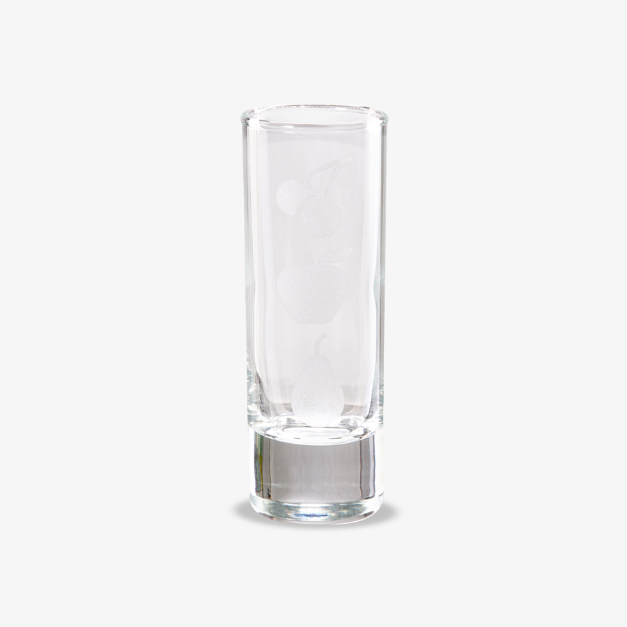 Schnapsglaser mit Fassungsvermögen von 6,5 cl mit Gravur