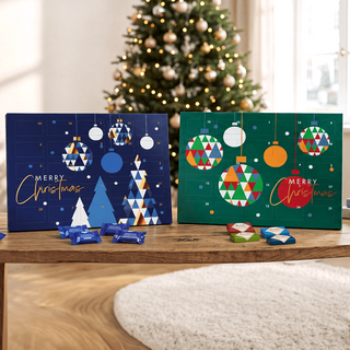 Individuelle Schokoladen-Adventskalender, gefüllt mit Sarotti- oder Klettini-Naps
