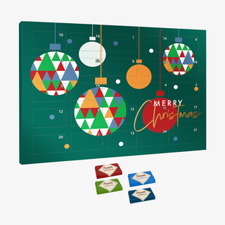 Individuell bedruckter Schokoladen-Adventskalender mit Sarotti-Naps