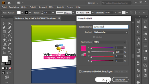 Screenshot Cutkontur anlegen in Illustrator 03