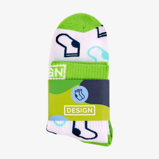 Frottierte Sport-Kurzsocken mit Ihrem Design und bedruckter Banderole