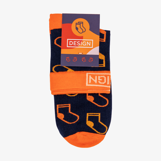 Klassische Kurzsocken aus Baumwollmix mit Ihrem Design und bedrucktem Etikett
