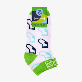 Auf der Innenseite frottierte Sneakersocken im eigenen Design, mit individuellem Etikett