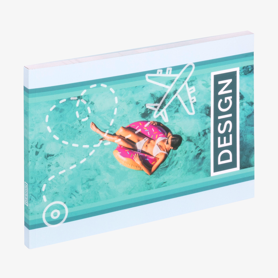 Individuelles Softcover-Buch im Format DIN A5, Querformat
