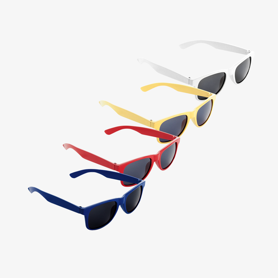 Kinder-Sonnenbrillen in verschiedenen Farben, mit vollfarbigem Vision-Film-Druck