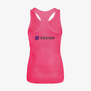 Sport-Top für Damen von Roly mit individuellem Druck auf der Rückseite