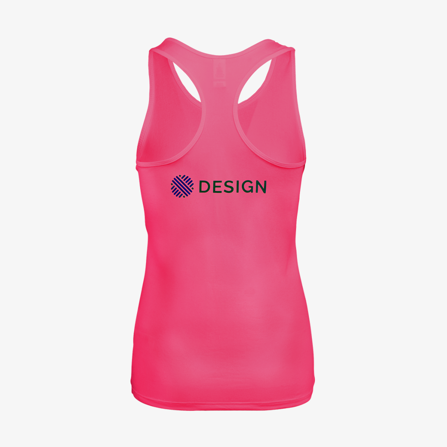 Sport-Top für Damen von Roly mit individuellem Druck auf der Rückseite