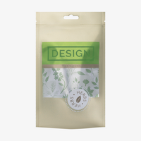 Standbodenbeutel recycelbare Folie metallisiert transparent Euroloch