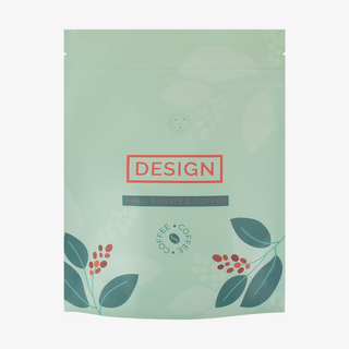 Individuell bedruckter Standbodenbeutel aus recycelbarer metallisierter Folie mit Ventil