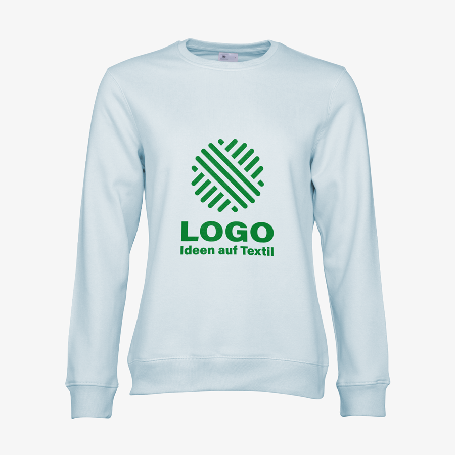 Sweatshirt Damen Digitaldruck Premium B&C Vorderseite bedruckt