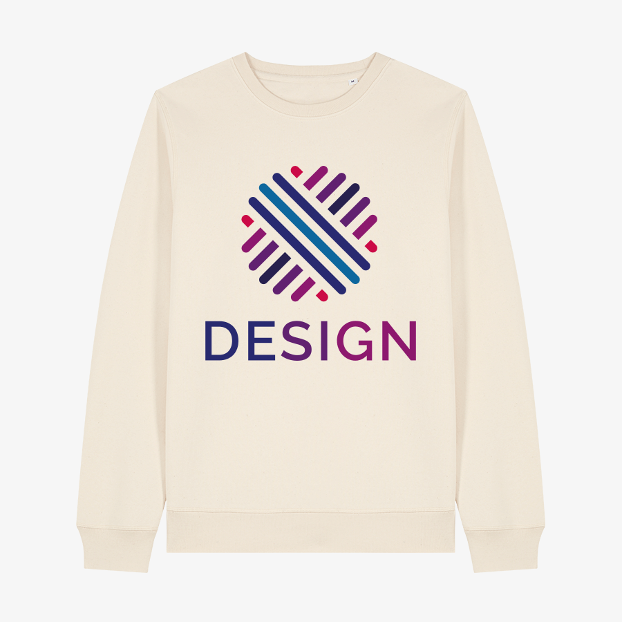 Sweatshirt von Stanley Stella Organic mit einer Druckposition