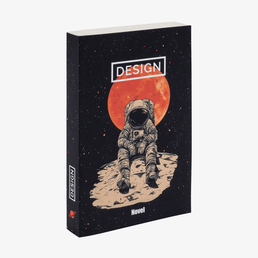 Taschenbuch mit Softcover in der Grösse 12,5 x 19,5 cm und individuellem Aufdruck
