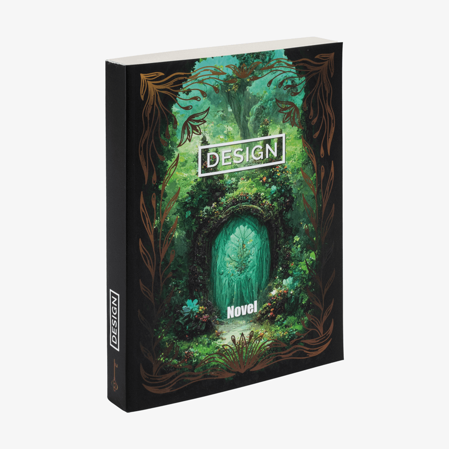 Vollfarbig bedrucktes Softcover-Buch im praktischen DIN-A5-Format