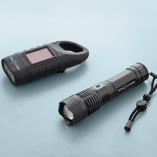 Unterschiedliche Akku-Taschenlampen mit individueller Personalisierung