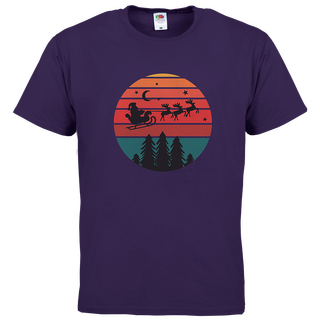 T-Shirt Herren Basic mit Standmotiv Weihnachtshimmel